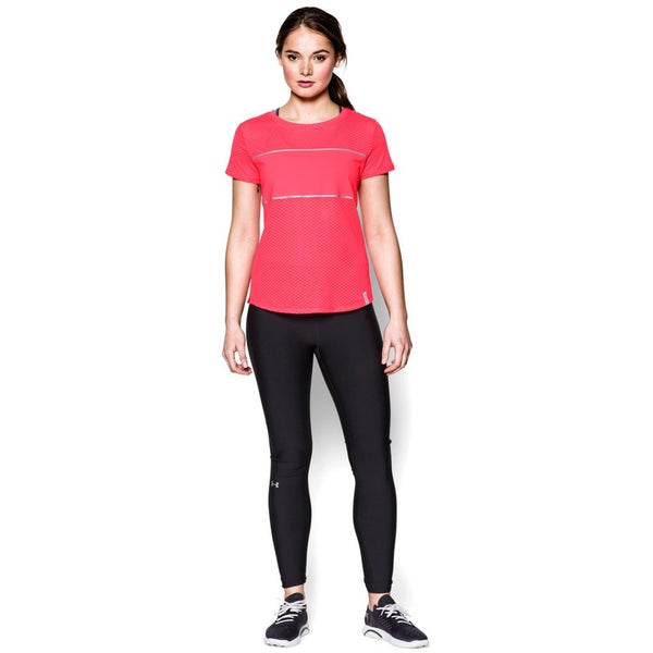 Under Armour Women's Fly Fast Mesh Short Sleeve Running T-Shirt - Pink Shock/Reflective