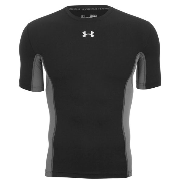Under Armour Men's Heat Gear Armourstretch Short Sleeve Training T-Shirt - Black/Graphite