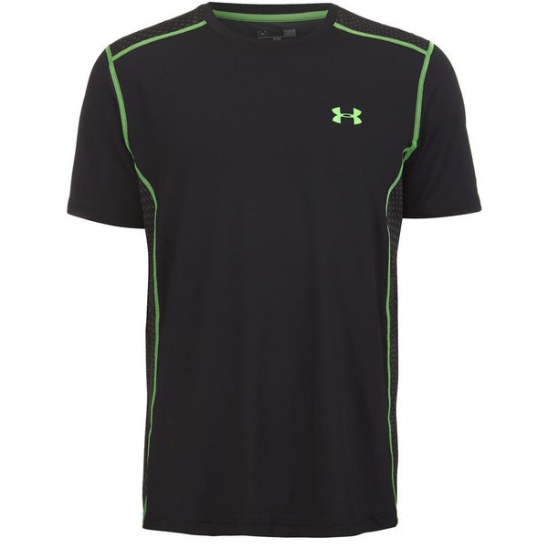 Under Armour Men's Raid Short Sleeve Training T-Shirt - Black/Green Energy