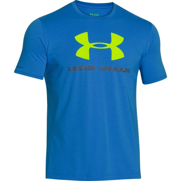 Under Armour Men's Sportstyle Logo T-Shirt - Blue Jet/High Vis Yellow