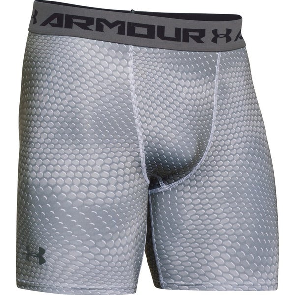 Under Armour Men's Armour Heat Gear Compression Training Shorts - White/Graphite
