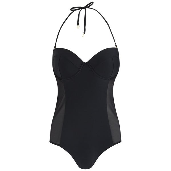 MINKPINK Women's Dhalia Mesh Panel Swimsuit - Black | TheHut.com
