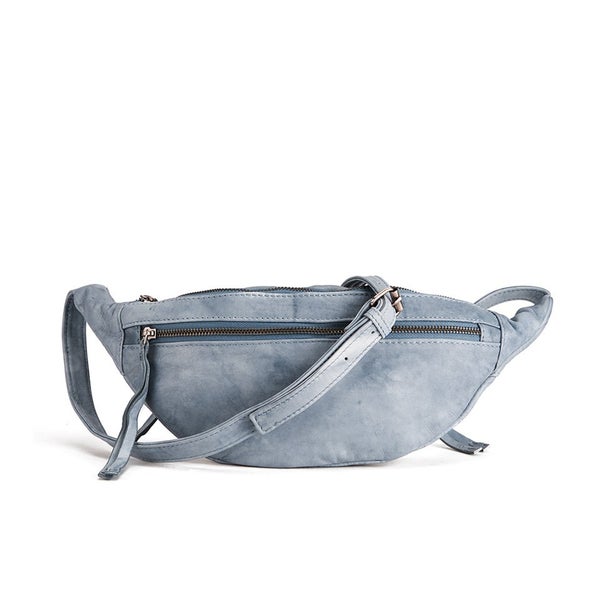 BeckSöndergaard Women's Belly Edge Leather Bum Bag - Washed Denim