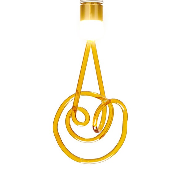 Seletti 'Twist Lamp' Glass LED Bulb E27 - Amber