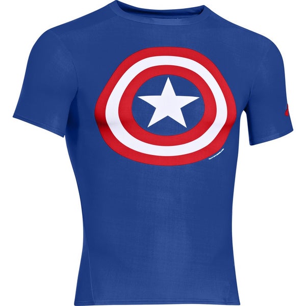 T-Shirt Under Armour® Alter Ego -Captain America Bleu