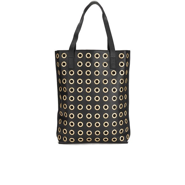 By Malene Birger Women's Irinki Eylet Leather Tote Bag - Black