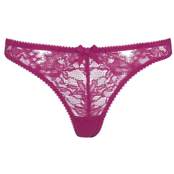 L'Agent by Agent Provocateur Women's Idalia Thong - Dark Pink