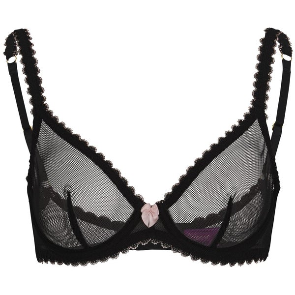 L'Agent by Agent Provocateur Women's Bela Non Pad Plunge Bra - Black