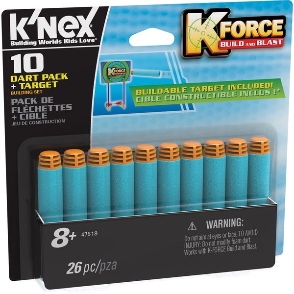 K'NEX K Force 10 Fléchettes + Cible (47518)