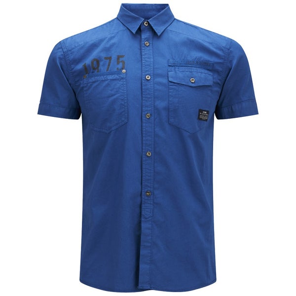 Jack & Jones Men's Short Sleeved Bade Shirt - Cobalt