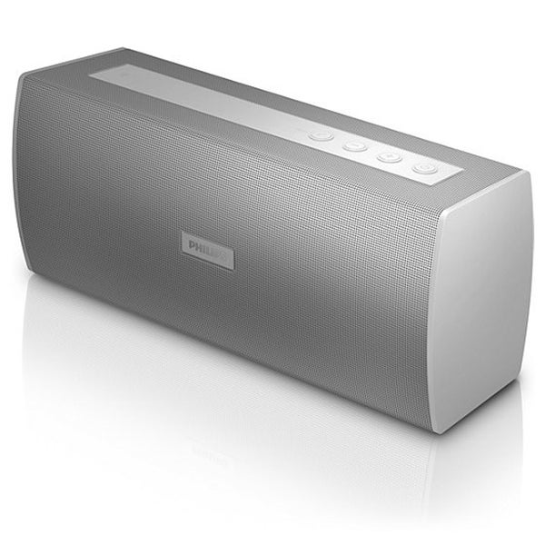 Philips BT3000W/05 Portable Bluetooth Wireless Stereo Speaker with Built In Microphone - Grey