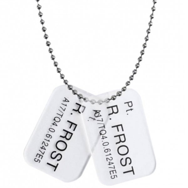 Dog Tags Marine Pt. R. Frost -Aliens: Colonial Marines
