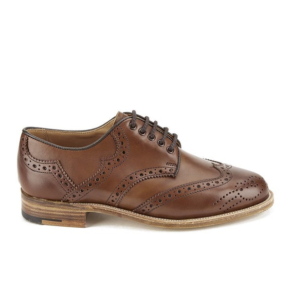Knutsford by Tricker's Women's Leather Brogue Shoes - Beechnut
