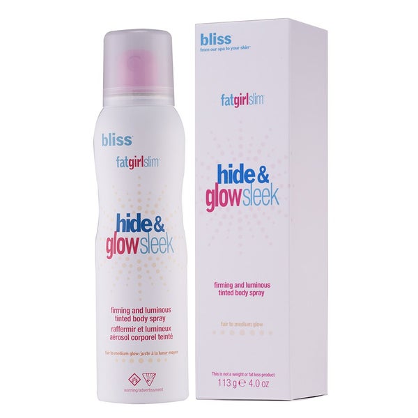bliss Fat Girl Slim Hide and Glow Sleek - Firming And Luminous Tinted Body Spray - Fair To Medium Glow (113g)