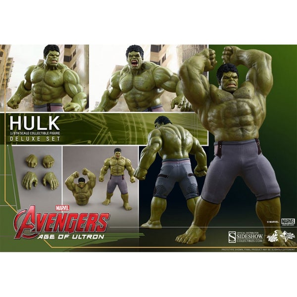 Hot Toys Marvel Avengers Age of Ultron Deluxe Hulk 1:6 Scale Figure