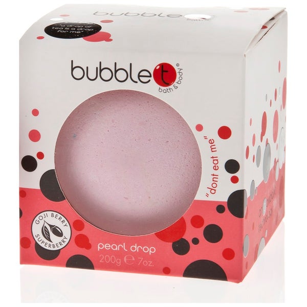 Bomba kąpielowa o zapachu hibiskusa i jagody açaí Bubble T Bath and Body Pearl Drop (180 g)