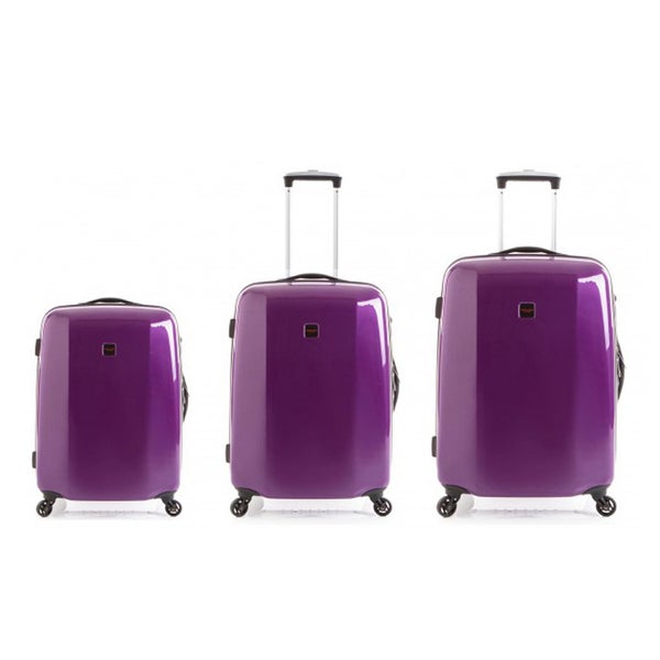 Redland '60TWO Collection' Hardsided Trolley Suitcase Set - Purple - 75/65/55cm (3 Piece)