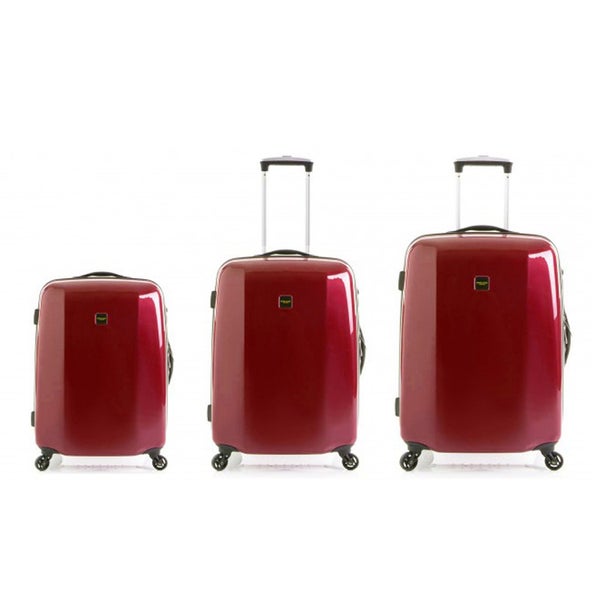 Redland '60TWO Collection' Hardsided Trolley Suitcase Set - Red - 75/65/55cm (3 Piece)