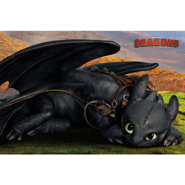 How To Train Your Dragon 2 Toothless Cute - Maxi Poster - 61 x 91.5cm