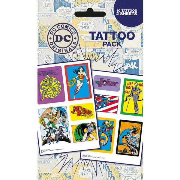 DC Comics Heroes and Villians - Tattoo Pack