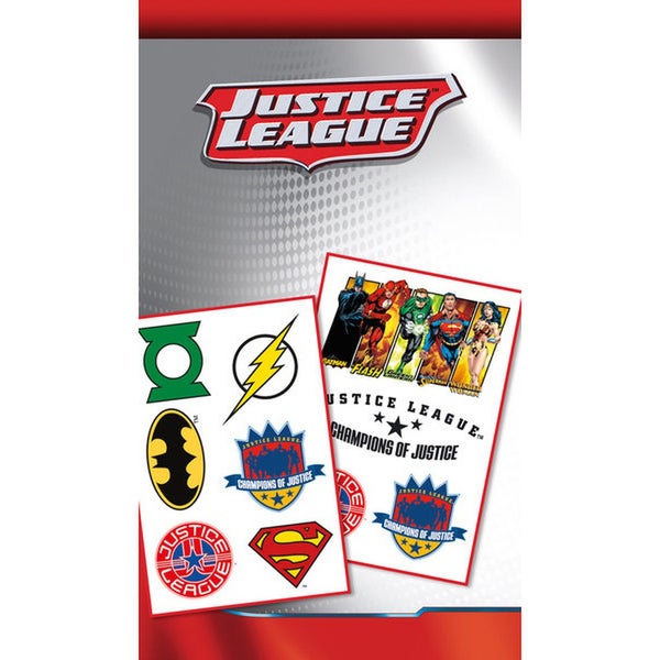 Planche de Tatouages Justice League Assortiment - DC Comics