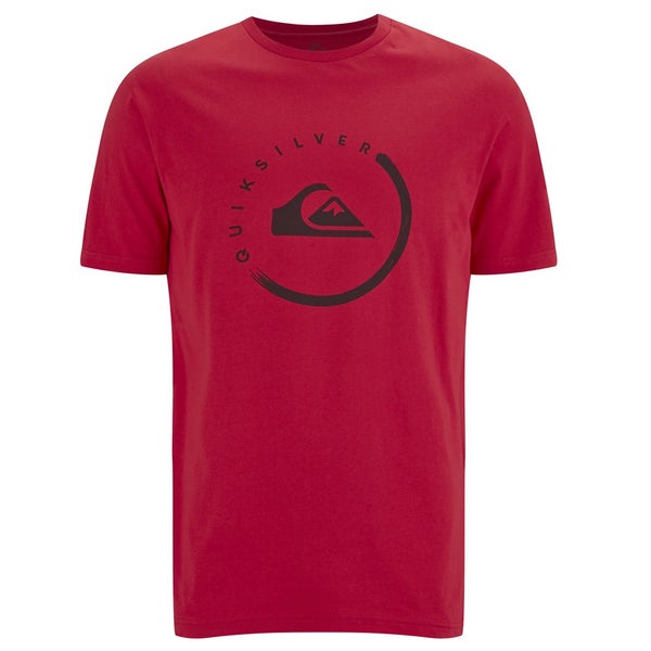 Quiksilver Men's Everyday Active Logo Ink T-Shirt - Quik Red