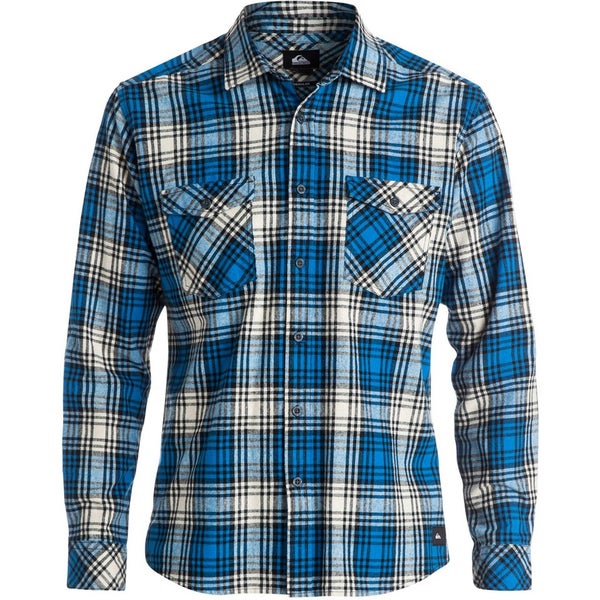 Quiksilver Men's Everyday Flannel Check Shirt - Victoria Blue