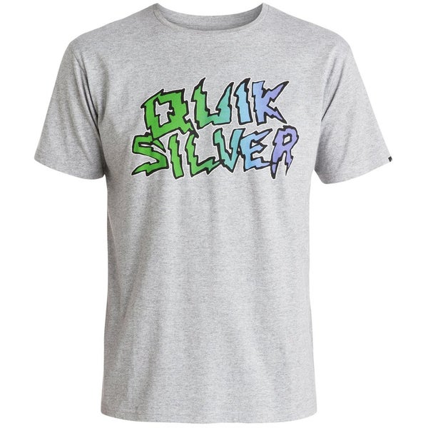 Quiksilver Men's Classic The Ghetto Livin' T-Shirt - Athletic Heather