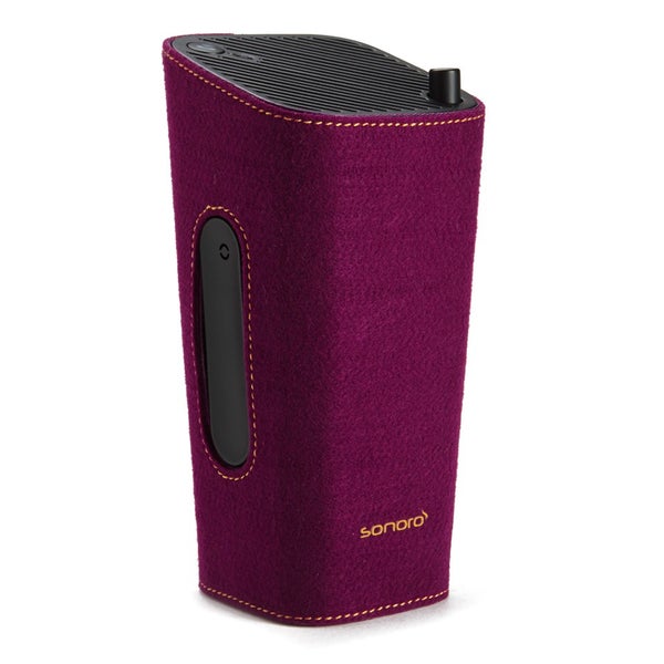 Sonoro Cubo Go New York Portable Bluetooth Speaker - Black/Purple Felt