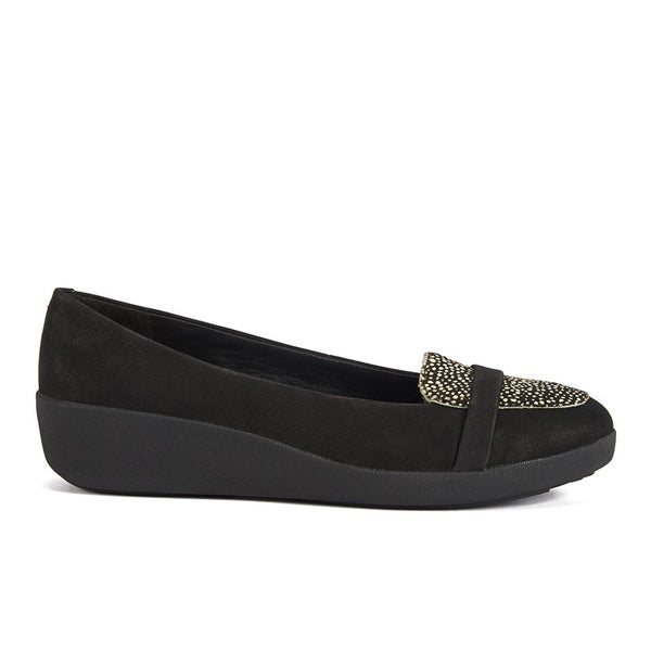 FF2 by FitFlop Women's F-Pop Pony Hair Slip On Loafers - Black Mix