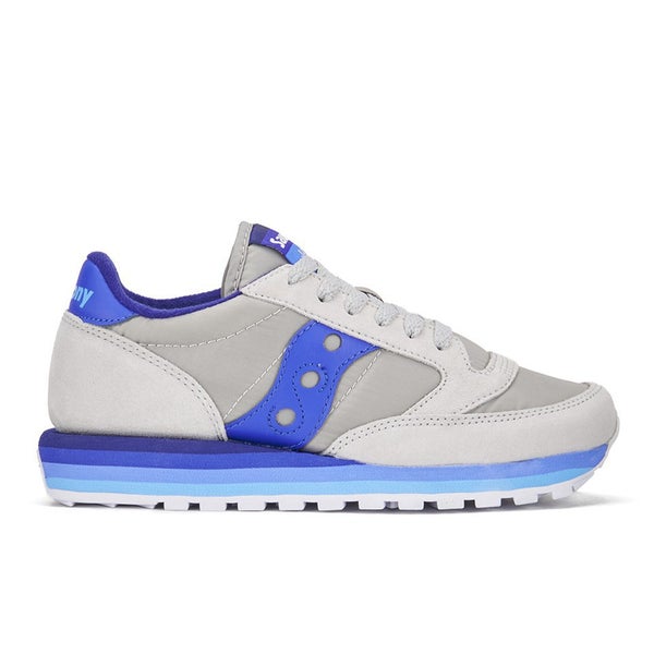 Saucony Women's Jazz O Rainbow Trainers - Grey/Blue