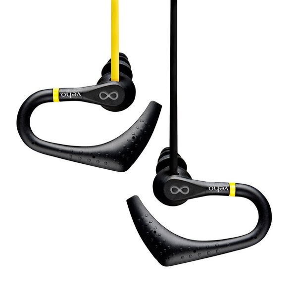 Veho Water Resistant Sports Earphones - Yellow/Black