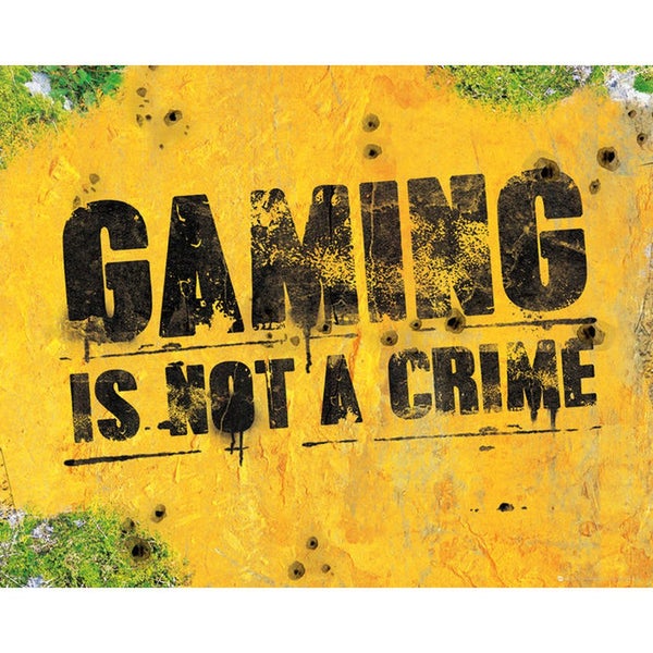 Gaming Is Not A Crime - Mini Poster - 40 x 50cm