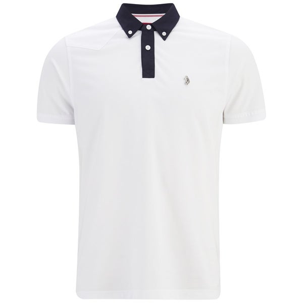 Luke 1977 Men's Blakeshall Shirt Collar Polo Shirt - White