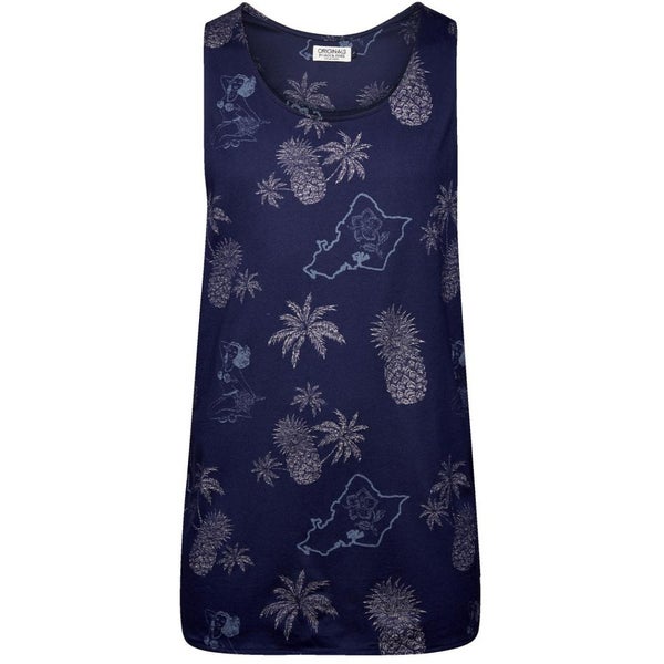 Jack & Jones Men's Originals Sand SL Tank Top - Peacoat