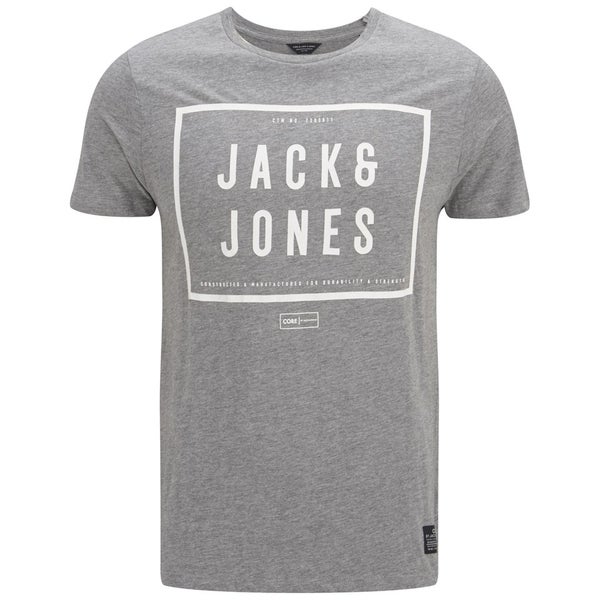 Jack & Jones Men's Core Fresh T-Shirt - Light Grey Melange