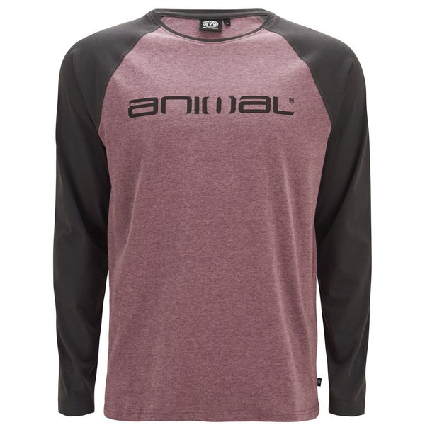 Animal Men's Action Long Sleeve Top - Merlot Red Marl