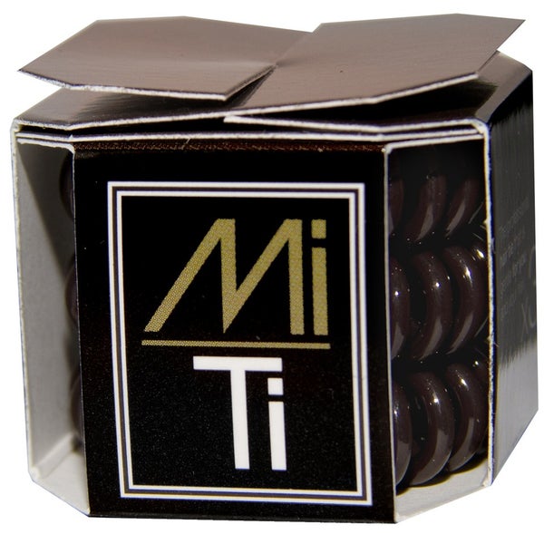 Élastiques professionnels pour cheveux de MiTi- Chocolat noir (3pc)