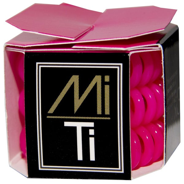 MiTi Professional Hair Tie - Neon Pink (3pc)