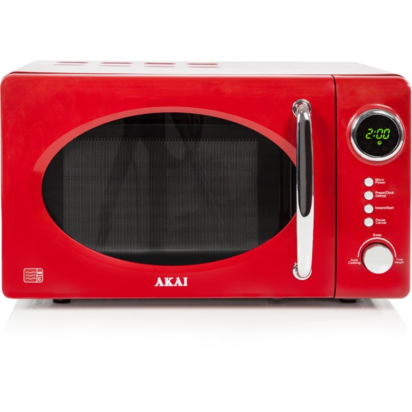 Akai A24006R Digital Microwave - Red - 700W