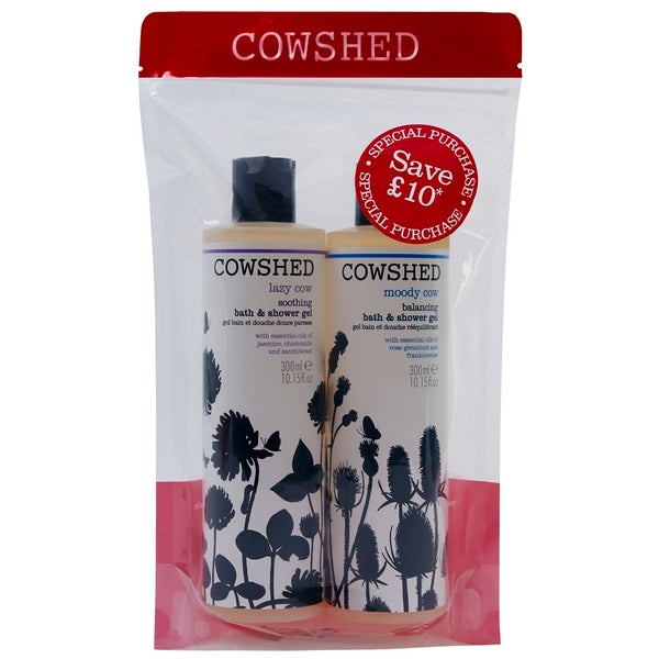 Cowshed Moody/Lazy Bath and Shower Gel Bundle
