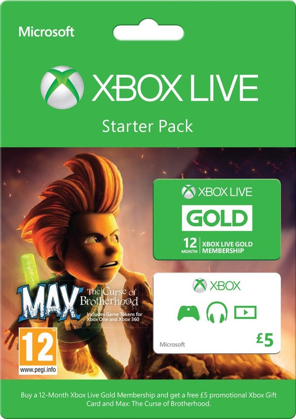 Xbox Live 12 Month Gold Starter Pack