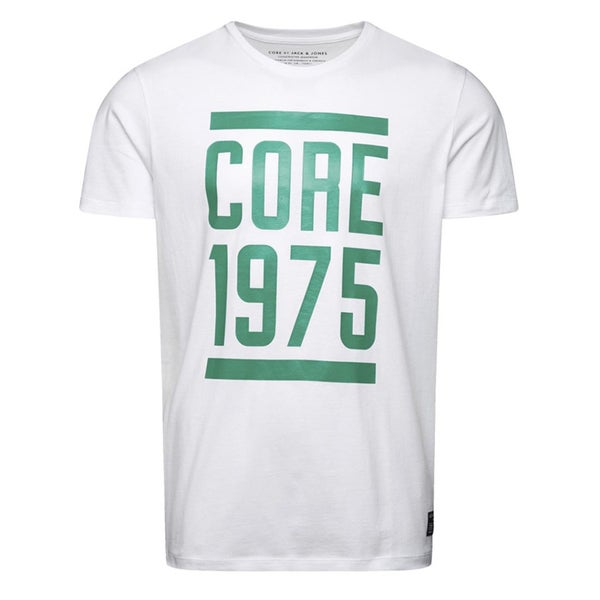 Jack & Jones Men's Core Fly T-Shirt - White and Green