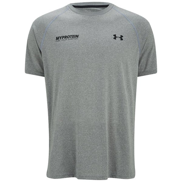 Myprotein Under Armour® Men's Tech™ T-Shirt - True Grey Heather/Black