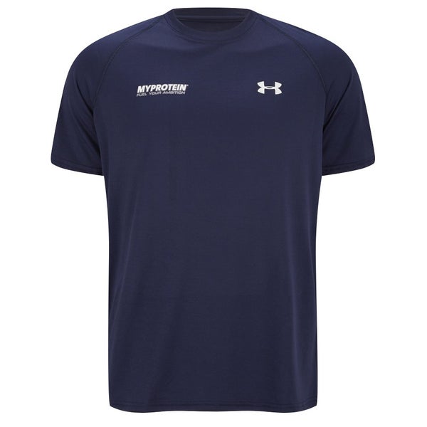 Myprotein Under Armour® Men's Tech™ T-Shirt - Navy/White