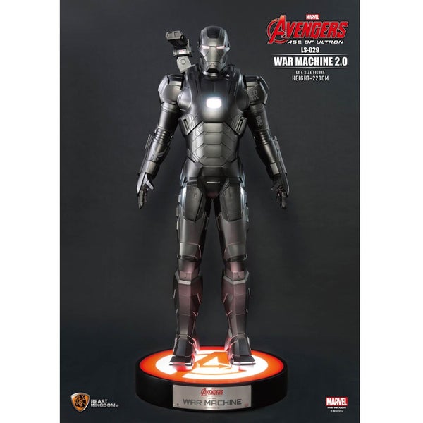 Beast Kingdom Avengers Age of Ultron Iron Man War Machine Life-Size Statue