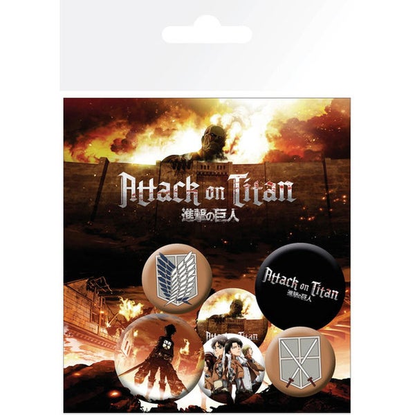 Attack on Titan Characters - Badge Pack