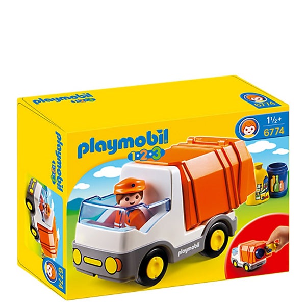 Playmobil 1.2.3 Vuilniswagen (6774)
