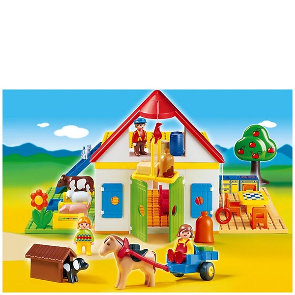 Playmobil 1.2.3 Large Farm (6750)