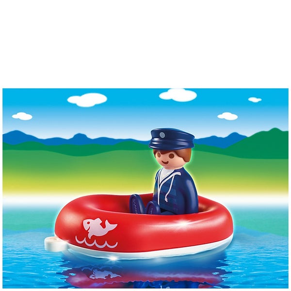 Playmobil 1.2.3 Man with Water Raft (6795)
